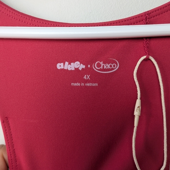 NWOT Alder x Chaco Women's Racerback Tank Top (Plus Size) Size 4X Color Berry - Picture 7 of 12